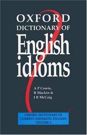 Oxford Dictionary of English Idioms (Oxford Dictionary of Current Idiomatic English)