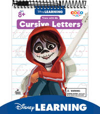 Disney Learning Coco Trace With Me Cursive Handwriting Workbook for Kids Ages 8-12, Dry Erase Upper- and Lowercase Cursive Letter Tracing Wipe Clean Workbook for 2nd, 3rd, and 4th Grade