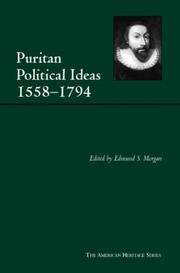 image of Puritan Political Ideas: 1558-1794 (American Heritage Series)