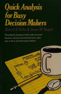 James W. Vaupel,Robert Behn,Robert D. Behn (Hardcover, 1982)