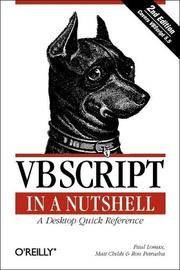 VBScript in a Nutshell: A Desktop Quick Reference