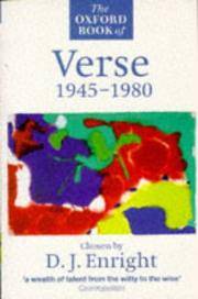 Oxford Book of Verse, 1945-1980 Pb