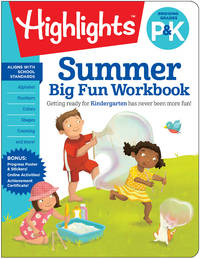 Summer Big Fun Workbook Bridging Grades P & K: Kindergarten Summer Workbook with Alphabet,...