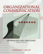cover of Organizational Communication: Approaches and Processes