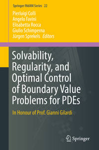 Solvability, Regularity, and Optimal Control of Boundary Value Problems for PDEs.