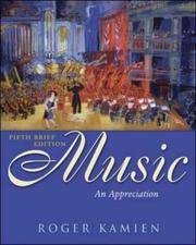 Music: An Appreciation Brief Edition with Multimedia Companion Kamien, Roger by Roger Kamien - Paperback - 2005-02-16 - from Ocean Books (SKU: 7L-A4A3-GGTN)
