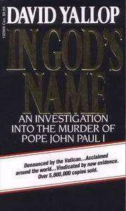 image of In God's Name: An Investigation into the Murder of Pope John Paul I
