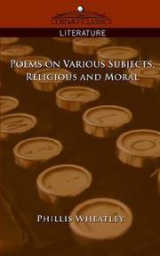 cover of Poems on Various Subjects Religious and Moral