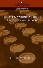 Poems On Various Subjects, Religious and Moral