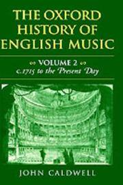 image of The Oxford History of English Music: Volume 2: c.1715 to the Present Day