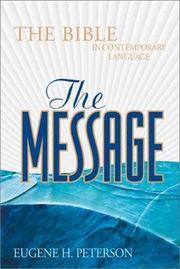 cover of The Message: The Bible in Contemporary Language: Black Bonded Leather