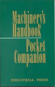 MACHINERY'S HANDBOOK POCKET COMPANION