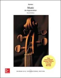 Music: An Appreciation (Int'l Ed) Kamien, Roger