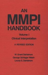 An MMPI Handbook: Volume 1: Clinical Interpretation
