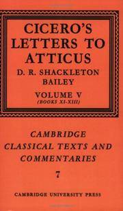 image of Cicero: Letters to Atticus, Vol. 5 (Cambridge Classical Texts and Commentaries)