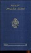 African Language Review, Volume 8, 1969
