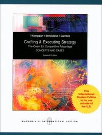 cover of Crafting and Executing Strategy: The Quest for Comptetitive Advantage: Concepts and Cases