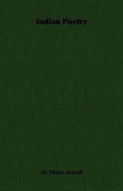 cover of Indian Poetry