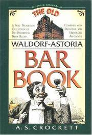 Old Waldorf-Astoria Bar Book