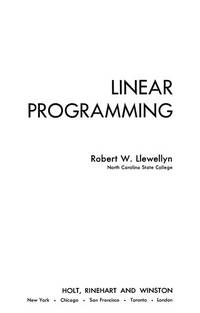 Linear Programming