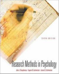 Research Methods in Psychology (Mcgraw-Hill International Editions: Psychology Series)