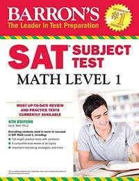 Barron's SAT Subject Test: Math Level 1, 6th Edition