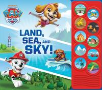 PAW Patrol - Land, Sea, and Sky! - 10-Button Sound Book - PI Kids