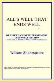 cover of All's Well That Ends Well (Webster's Chinese-Simplified Thesaurus Edition)