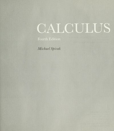 洋書 Calculus Fourth Edition Michael Spivak Calculus (Calculus 4th edition by Michael Spivak): Spivak