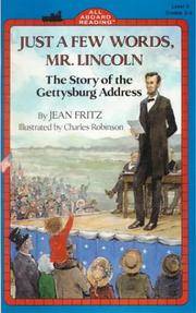 image of Just a Few Words, Mr Lincoln (All Aboard Reading)
