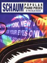 B - The Blue Book: Schaum Popular Piano Pieces