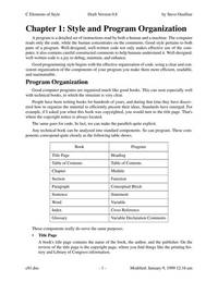 C Elements of Style: The Programmer's Style Manual for Elegant C and C++ Programs