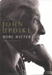 image of More Matter: Essays and Criticism