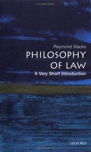 The Philosophy of Law: A Very Short Introduction
