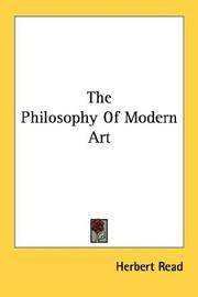 image of The Philosophy Of Modern Art