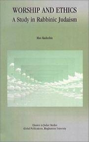 Worship and Ethics A Study in Rabbinic Judaism