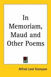 image of In Memoriam, Maud and Other Poems