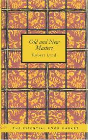 cover of Old and New Masters