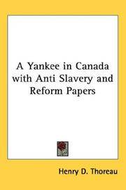 image of A Yankee in Canada with Anti Slavery and Reform Papers