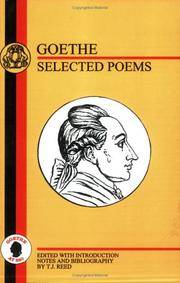 Selected Poems (BCP German Texts) by Goethe, Johann Wolfgang von - 07/22/1999