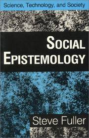 image of Social Epistemology (Science, Technology)