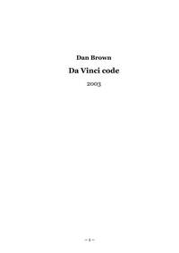 Da Vinci Code [Grands caractères] [Broché] by Brown, Dan
