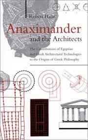 Anaximander and the Architects: The Contributions of Egyptian and Greek Architectural...