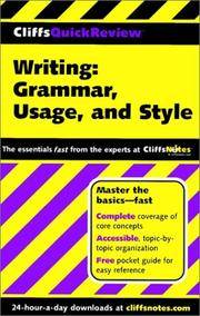 Writing: Grammar, Usage, and Style