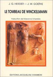 Le Tombeau de Winckelmann