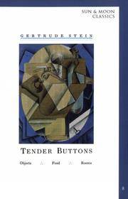 cover of Tender Buttons (Sun & Moon Classics)