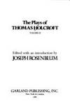 Plays Thomas Holcroft 2vl (Eighteenth-Century English Drama) de Backscheid - 1980