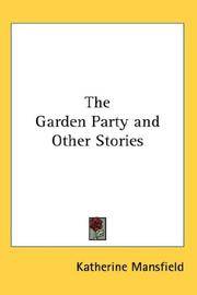 image of The Garden Party and Other Stories