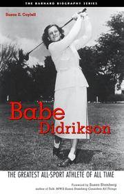 Babe Didrikson: The Greatest All-Sport Athlete of All Time by Susan E Cayleff - Paperback - 2000-07-01 - from MVE Inc. (SKU: 564-4357400486)