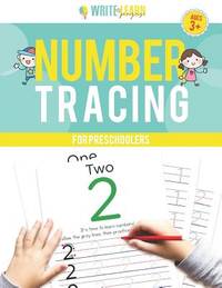 Write & Learn Pages: Number Tracing For Preschoolers